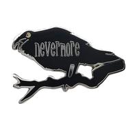 Vermegoint Pin esmaltado, pin de solapa de cuervo, broche de club para amantes de los poemas, colección de pines de decoración de bricolaje, insignia literaria gótica oscura, regalo para adolescentes