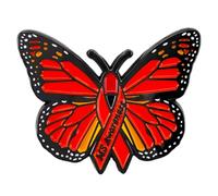Vermegoint Pin esmaltado, pin de solapa de mariposa de concienciación de MS, broche de caridad, colección de decoración de bricolaje, regalo para amigos y adolescentes, pin para eventos de