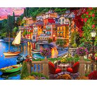 Vermont Christmas Company- Italy's Lake como Jigsaw Puzzle Italy Jigaw (VC1284)