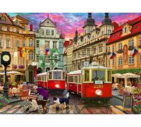 Vermont Christmas Company Prague Trolleys - Rompecabezas de 1000 piezas