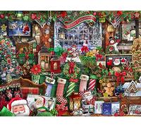 Vermont Christmas Company Rompecabezas coleccionables de Navidad de 550 Piezas, Divertido Collage de Navidad para Adultos y Adultos jóvenes, 24 x 18 Pulgadas