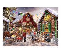 Vermont Christmas Company Rompecabezas de 1000 Piezas con diseño de rincón navideño, para Adultos y familias, Piezas de Forma aleatoria