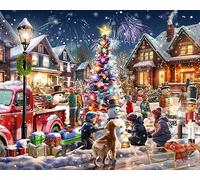 Vermont Christmas Company - Rompecabezas de Concurso de muñeco de Nieve de 1000 Piezas, puzle de Navidad de Piezas Grandes, Piezas entrelazadas y aleatorias, 76,2 x 61 cm