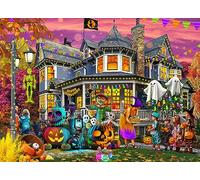 Vermont Christmas Company Rompecabezas de la víspera de All Hallows, rompecabezas de 1000 piezas, rompecabezas de Halloween para adultos y familias, piezas de forma aleatoria, 26 5/8 x 19 1/4 pulgadas