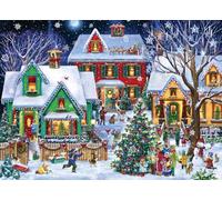 Vermont Christmas Company - Rompecabezas de Navidad de 1000 Piezas, Piezas Totalmente entrelazadas y de Forma aleatoria, 26 5/8 x 19 1/4 Pulgadas