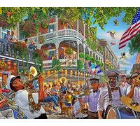 Vermont Christmas Company Rompecabezas de Nueva Orleans de 1000 Piezas, Piezas Totalmente entrelazadas y de Forma aleatoria, tamaño Grande de 30 x 24 Pulgadas