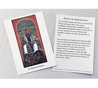 Vermont Christmas Company Tarjetas de oración de San Martín de Porres, juego de 100 unidades, con oración a San Martín de Porres
