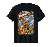 Vermont, el Estado de Las montañas Verdes Desde 1791 Camiseta gráfica económica