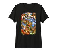 Vermont, el Estado de Las montañas Verdes Desde 1791 Camiseta Premium