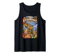 Vermont, el Estado de Las montañas Verdes Desde 1791 Camiseta sin Mangas