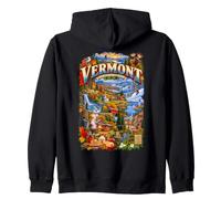 Vermont, el Estado de Las montañas Verdes Desde 1791 Sudadera con Capucha