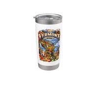 Vermont, el estado de las montañas verdes desde 1791 Vaso térmico de acero inoxidable de doble pared