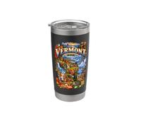 Vermont, el estado de las montañas verdes desde 1791 Vaso térmico de acero inoxidable de doble pared