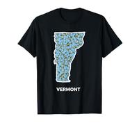 Vermont Forget Me Not Flower Floral State Camiseta