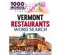 Vermont Restaurants Word Search: Large Print