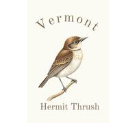 Vermont State Bird, Hermit Thrush (Catharus guttatus) Notebook, Journal for Men, Women, Young Adults, Teens, Kids, Gift for Bird Watchers, ... 120 White Lined pages, 6"x9", Eco-Friendly