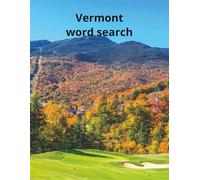 Vermont themed word search: 8.5x11 inch puzzle book