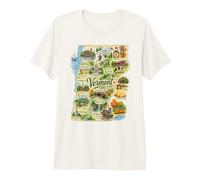 Vermont VT USA, Jarabe de Arce, huertos de Manzana Camiseta Premium