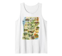 Vermont VT USA, Jarabe de Arce, huertos de Manzana Camiseta sin Mangas