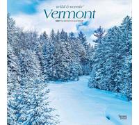 Vermont Wild & Scenic 2027 12 X 24 Inch (Hanging) Monthly Square Wall Calendar Plastic-Free