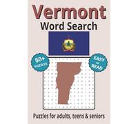 Vermont Word Search Puzzle Book: Search with Easy to Read Print about Vermont cities, wildlife, rivers and more | 6x9 inches, 110 pages | 50+ Puzzles ... Gifts for Vacations, Holidays & Free Times