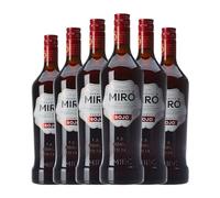 Vermut Casalbor Miro Rojo Joven Botella Misil 1 L (Caja de 6 Botella Misil de 1 L)