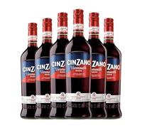 Vermut Cinzano Rosso Botella Misil 1 L (Caja de 6 Botella Misil de 1 L)