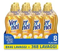 Vernel Aromatherapy Frangipani Encanto, Suavizante Lavadora Concentrado, Perfume Sensación recién lavada, 8 x 46 lavados, 368 lavados en total
