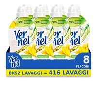 Vernel Naturals - Suavizante natural, Ylang Ylang, 8 x 52 lavados, total 416 lavados