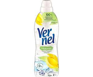 Vernel Naturals Suavizante Ylang Ylang & Hierba dulce, 100% vegano, 99% ingredientes de base natural, sin siliconas ni colorantes (32 lavados), 800 ml (Paquete de 1)