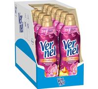 Vernel Suavizante de magnolia para aromaterapia (12 x 32 lavados), aroma de larga duración con aceites esenciales para 24/7 botellas frescas y reciclables