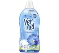 Vernel Suavizante Concentrado para Ropa Cielo Azul (95 Lavados), suavizante de ropa para una experiencia aromática hasta 200 días, suavizante líquido