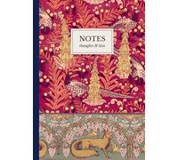 Verneuil Woodland Fox & Bird Notebook: A5 Lined Notebook | Art Nouveau Pattern