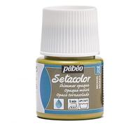 Pébéo Setacolor - Pintura para Tela (Opaca tornasolada, 45 ml) Color latón (Bronce Tornasolado)