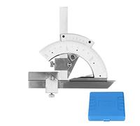 Vernier Bevel Protractor 0-320° | 2' Accuracy Angle Finder with Fine Adjustment | Universal Measuring Tool for Woodworking/Metalworking/DIY Projects (Stainless steel precision type)