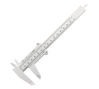 Vernier Calibradores 0-150mm Plástico para Herramienta de Medición Precisión para Joyería Escuela Antiguo con Medición de Profundidad y Altura 1mm Precisión Incluye 1PC - Negro