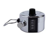 Vernier Caliper Manual Chrom Hand 4 Mecánico Contador Clicker Contadores Dígitos Práctico Otros (Plata, Talla única)