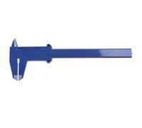 Vernier Calipers 0-150mm Herramienta de medición de plástico con doble escala para medición de precisión de profundidad, altura y diámetro - Joyería, taller, educación (azul oscuro)