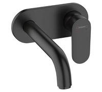 Vernis Blend Grifo de lavabo (Negro, Mate, Profundidad del grifo: 21,9 cm)