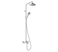 hansgrohe Vernis Blend sistema de ducha 200 1 tipo de chorro de agua con termostato de baÃ±o cromo, 26079000 - 26079000