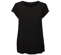 Vero Moda 10104030, Camiseta Para Mujer, Negro (Black), 36 (talla del fabricante: S)