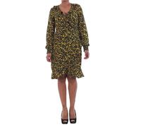 VERO MODA 10198721 VMHENNA FIFI SMOCK L/S SHORT DRESS MANGO MOJITO/LEISE Mujer Vestido Mono Falda Vestir flores 20361