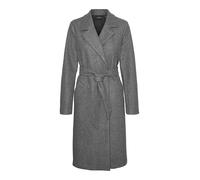 VERO MODA Abrigo largo anudado. Color gris