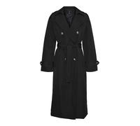 VERO MODA Vmchloe Long Trenchcoat Noos Chaqueta, Negro, M para Mujer