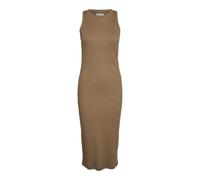Vero moda aware SL O-Neck Calf Dress VMA Noos Vmlavender-Vestido de Pantorrilla con Cuello Redondo, Otter, XS Mujeres