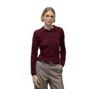 VERO MODA Awsikita LS O-Neck Polo Knit Noos, Zinfandel, L