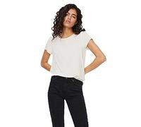 Vero Moda Vmbecca Plain SS Top Ga Noos Camiseta, Blanco (Blanco Nieve.), XL para Mujer