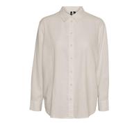 VERO MODA Blusa básica de Cuello Redondo para Mujer, Moonbeam, XL