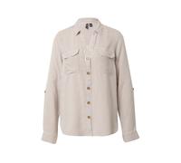 VERO MODA Blusa 'Bumpy' marrón claro / blanco, Talla M