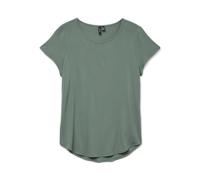 Vero Moda Blusa de Manga Corta para Mujer, Cuello Redondo, básico, Corte Regular, Laurel Wreath, XS